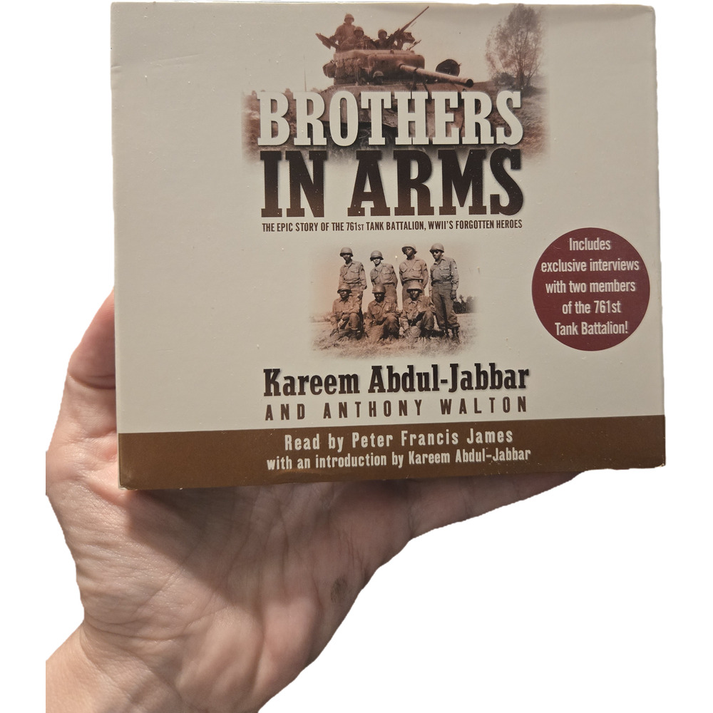 Brothers in Arms Kareem Abdul-Jabbar Audiobook 4 CD Set History Military WW11